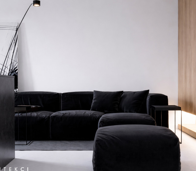 Minimalistyczne mieszkanie 55 m² Warszawa